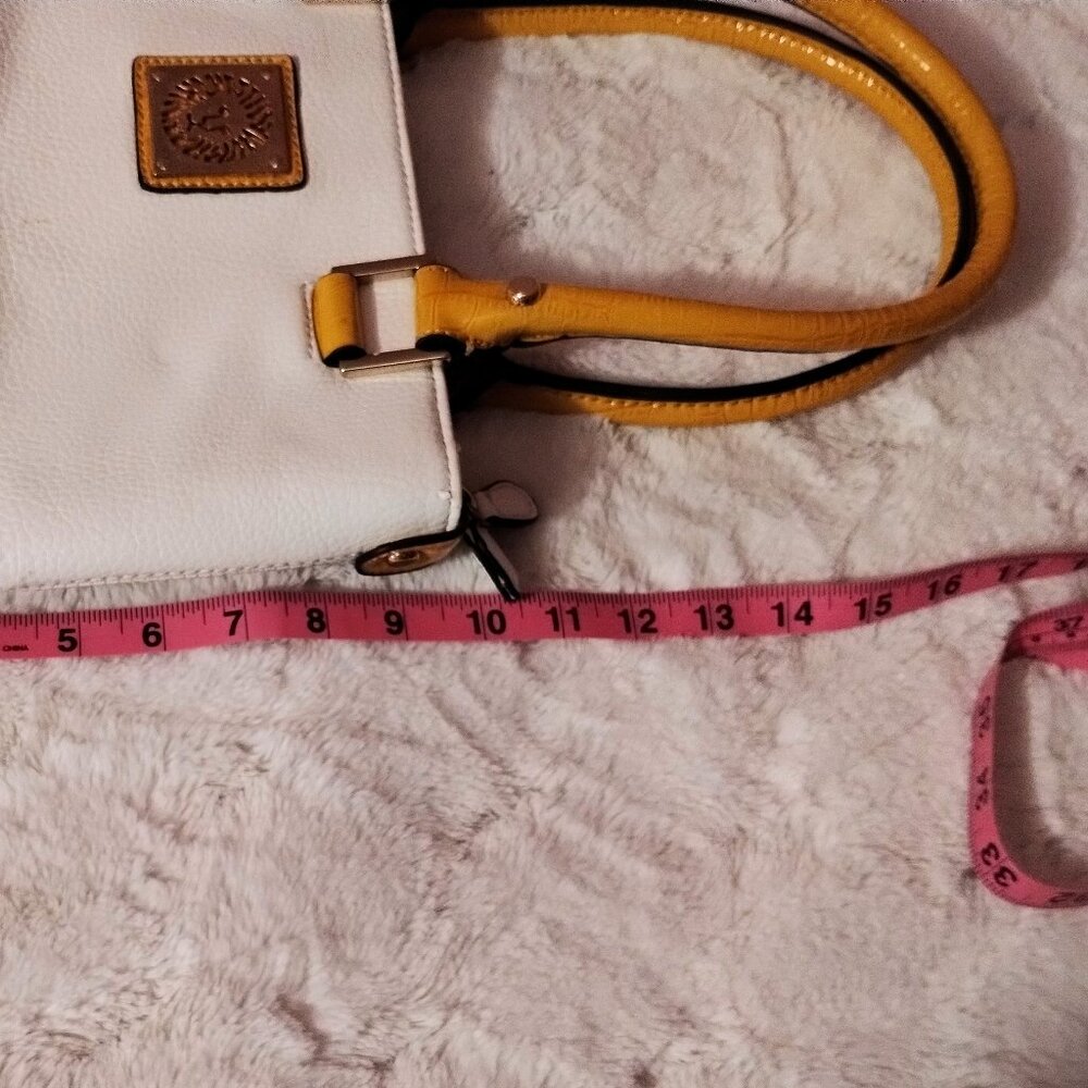 Anne Klein Yellow and White Bag - Picture 14 of 14